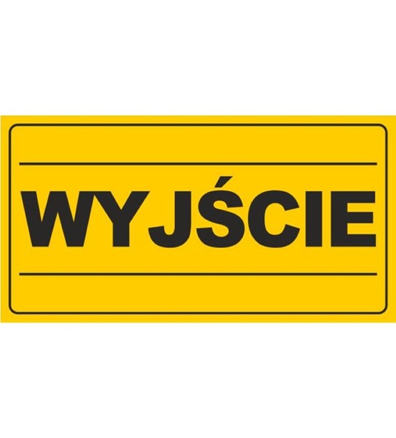 Tablica WYJŚCIE  (12X22)