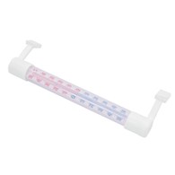 Termometr zaokienny PCV szklany 21cm biały