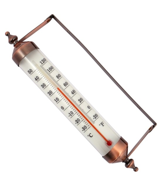 Termometr za okno metalowy 265mm (80x40mm)