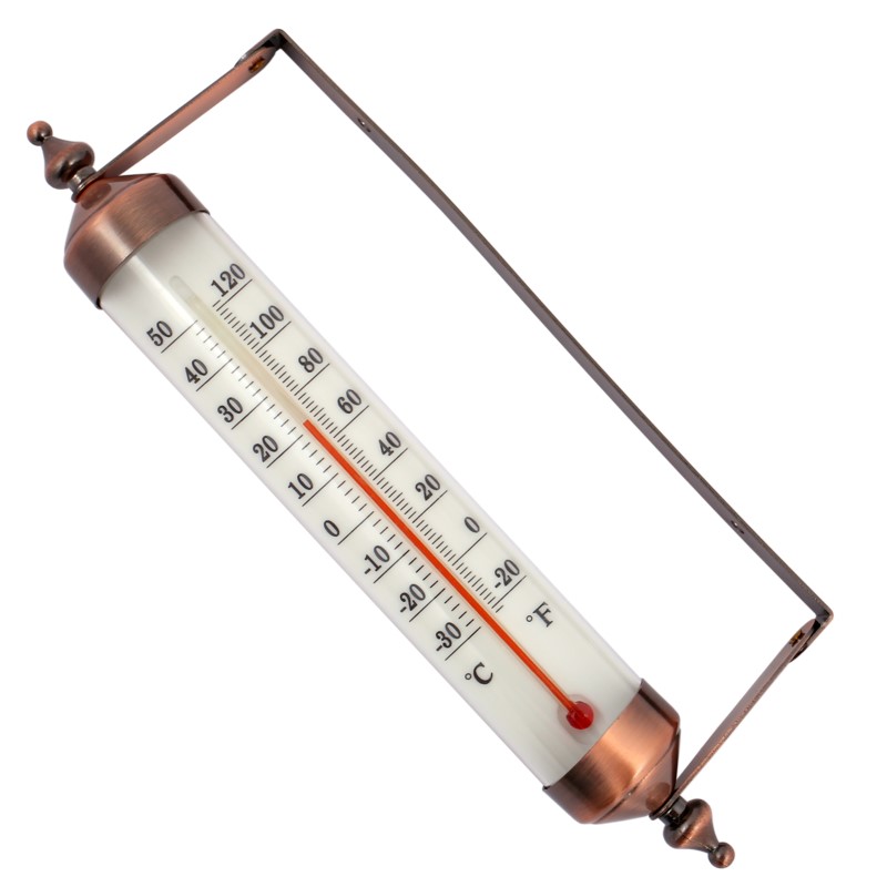 Termometr za okno metalowy 265mm (80x40mm)