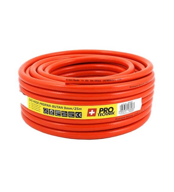Wąż do gazu propan-butan 9mm -25m WPB9