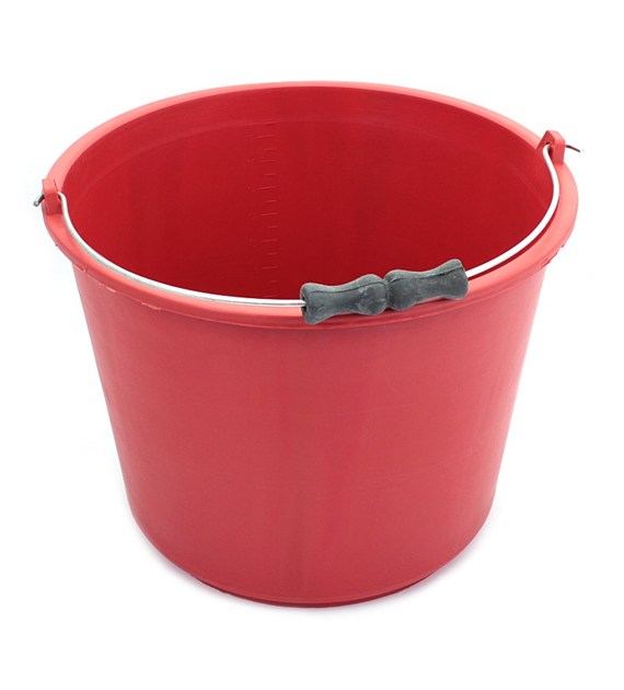 Wiadro budowlane 12L kolor/koralik/wzmocnione