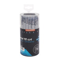 Wiertła różne 18cz zestaw uniwersalny drew-met-mur