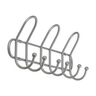 Wieszak do ubrań chrom/satyna 6 haków