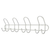 Wieszak do ubrań chrom/satyna 8 haków