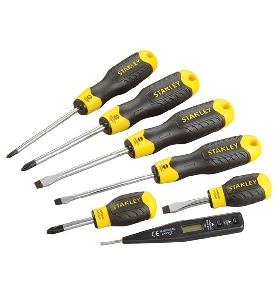 Wkrętak STANLEY  6cz Cushion Grip +próbnik