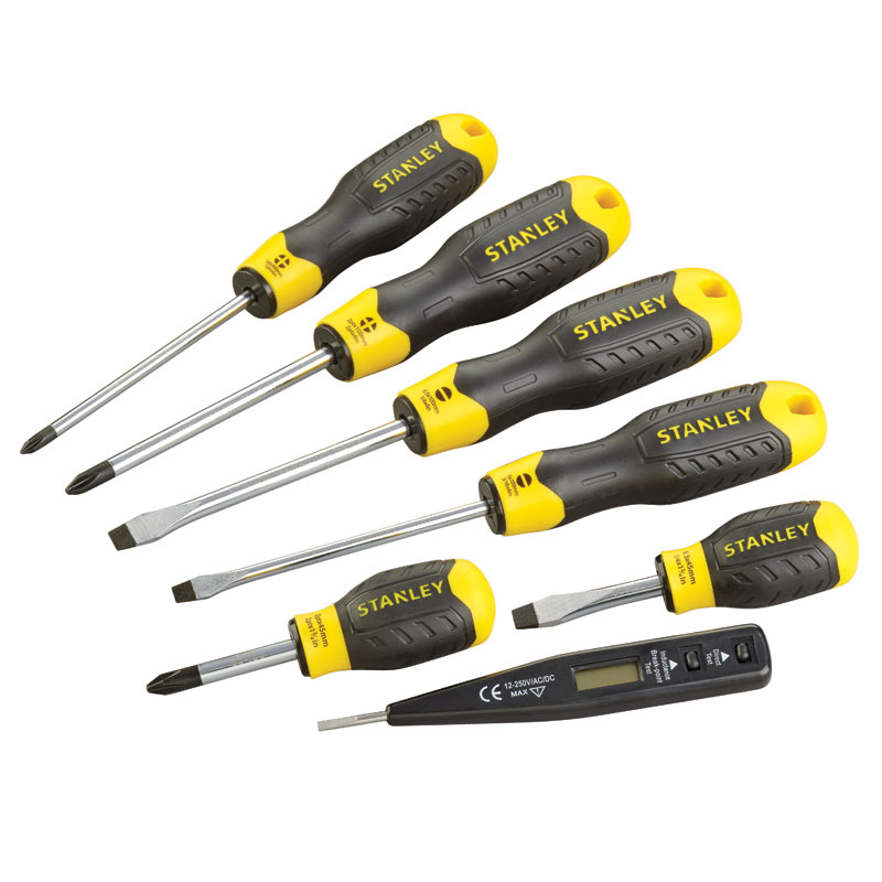 Wkrętak STANLEY  6cz Cushion Grip +próbnik