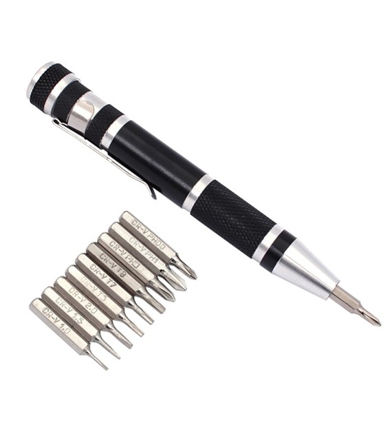 Wkrętak BIT precyzyjny mini Cr.V 10cz
