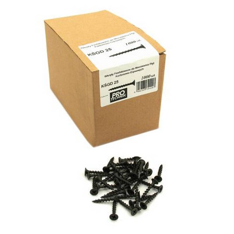Wkręty do płyt gipsowych METAL  25mm box 1000szt