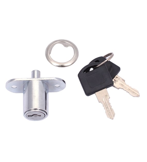 Zamek meblowy model 105 bolcowy do drzwi przesuwn.
