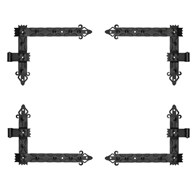 Zawias kątowy kuty NKK  30cm kpl (kpl 4szt) 7.5kg