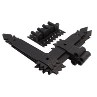 Zawias HRM czarny kątowy 30x40cm (kpl 4szt)