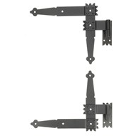 Zawias okiennicowy TFL kątowy 2szt góra/dół czarny