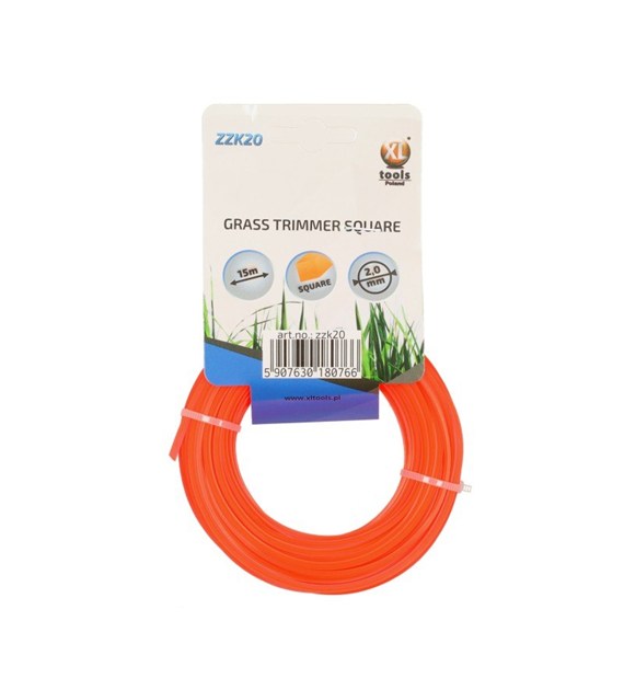 Żyłka do kos spalinowych kwadratowa 2.0mm/15m
