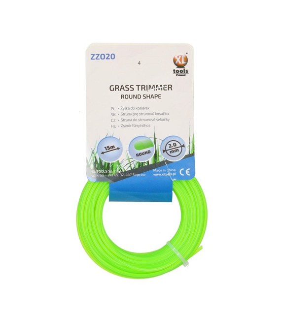 Żyłka do kos spalinowych okrągła 2.0mm/15m