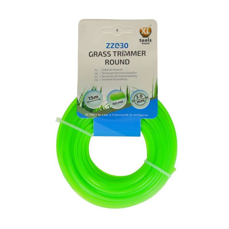 Żyłka do kos spalinowych okrągła 3.0mm/15m