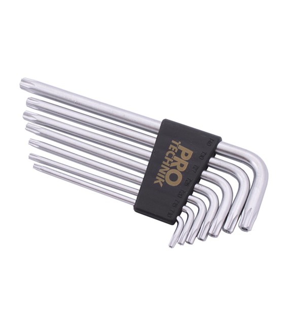 Klucze TORX Cr.V 7cz T10,15,20,25,27,30,40 TORX7