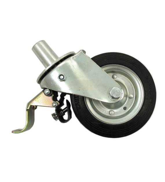 Koło do rusztowań 160mm met/gum bolec/hamulec