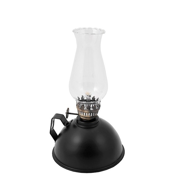 Lampa naftowa 20cm MONK metalowa podstawa