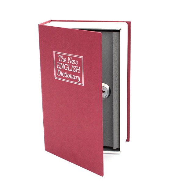 Sejf książka SŁOWNIK ENG 180x115x55 czerwony XL