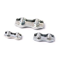 Zacisk do lin siodełkowy podwójny 4mm