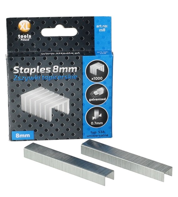 Zszywki  A  8mm - 1000szt XL-TOOLS