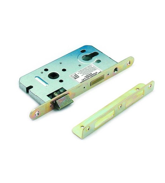 Zamek drzwiowy GERDA 72/60wk ZW-100 SWK sreb
