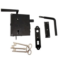 Zamek wiejski skrzynkowy RETRO lewy