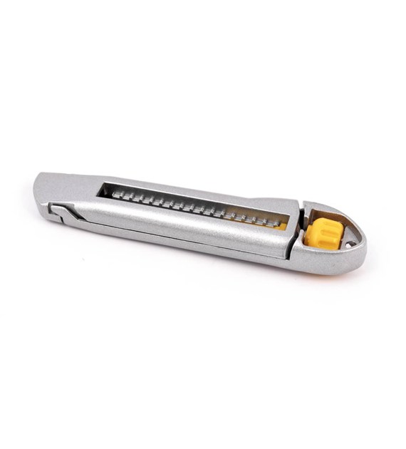 Nóż z ostrzem łamanym 18mm INTER-LOCK metalowy