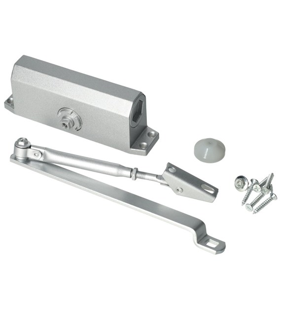 Samozamykacz drzwi TS-10 30-60kg 1100mm srebrny