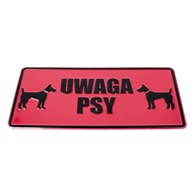 Tablica 14x29 UWAGA PSY - rys. 2 psy