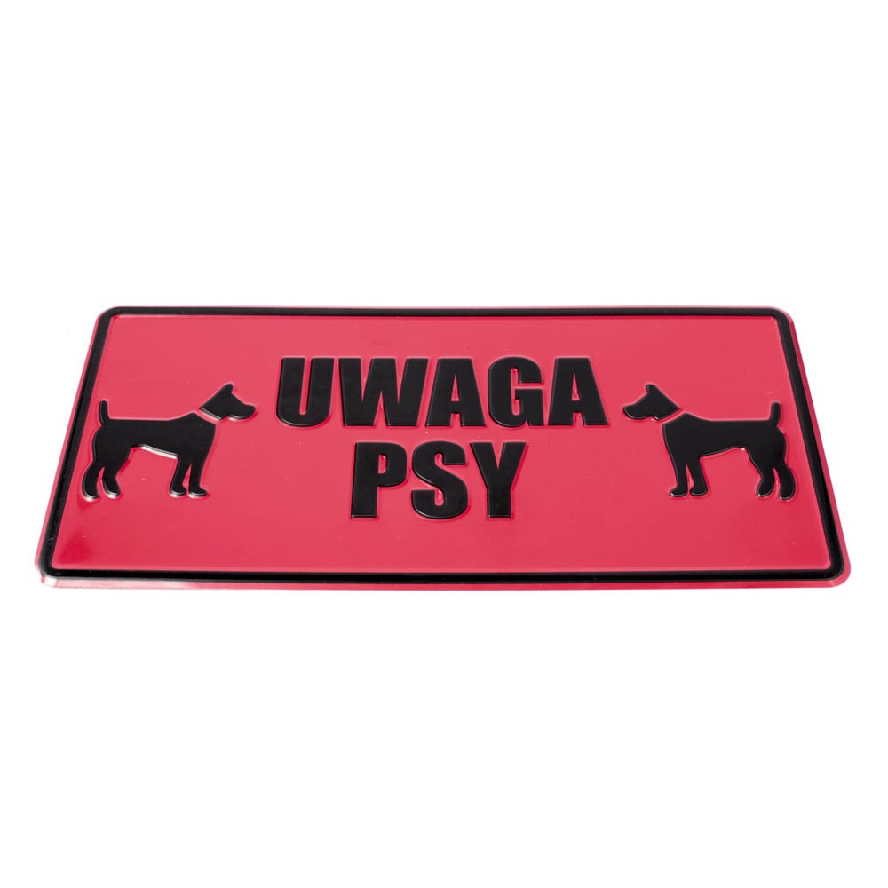 Tablica 14x29 UWAGA PSY - rys. 2 psy