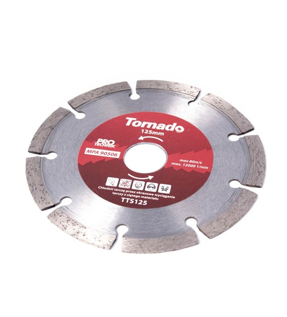 Tarcza diam TORNADO segm 125mm/profesjonal