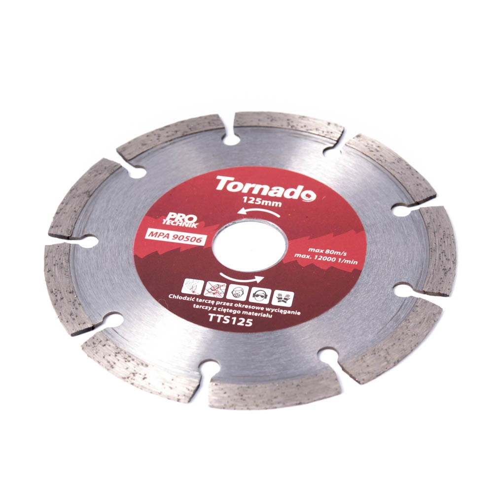 Tarcza diam TORNADO segm 125mm/profesjonal