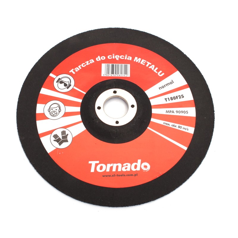 Tarcza metal wypukła  TORNADO 180x2.0mm