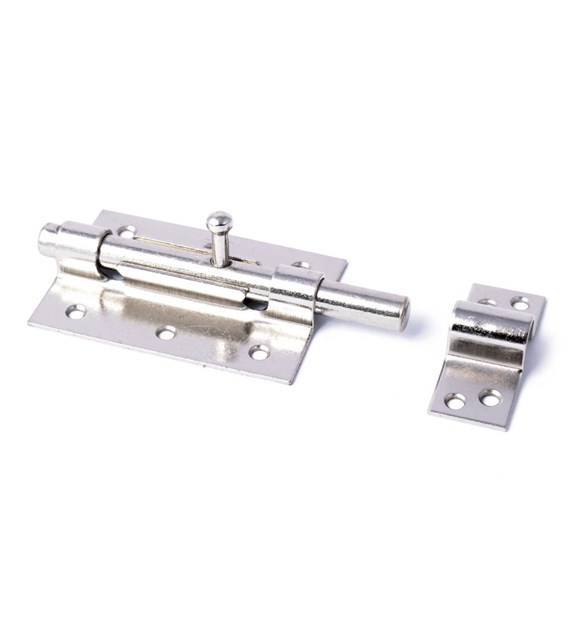 Zasuwka hiszpańska 455- 70mm NIKIEL blister wkręty