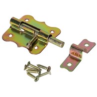 Zasuwka uniwersalna  50mm oc złoty blister+wkręty